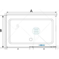 Душевой уголок RGW SV-42B (SV-12B + Z-050-2B) 32324240-014 140x100 (черный/прозрачное стекло) - Превью изображения №3 — Интернет-магазин samo.by