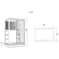 Душевая кабина Grossman GR127R 90x120 - Превью изображения №2 — Интернет-магазин samo.by