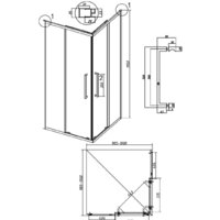 Душевой уголок Grossman Cosmo 100x100x195 300.K33.02.1010.21.02 (черный матовый/шиншилла стекло) - Превью изображения №11 — Интернет-магазин samo.by