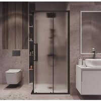 Душевой уголок Grossman Cosmo 100x100x195 300.K33.02.1010.21.02 (черный матовый/шиншилла стекло) - Превью изображения №8 — Интернет-магазин samo.by