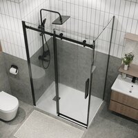 Душевой уголок Grossman Classic 100x100x195 120.K33.04.1010.21.00 (черный матовый/стекло прозрачное) - Превью изображения №8 — Интернет-магазин samo.by