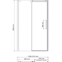 Душевая дверь Wasserkraft Dinkel 58R30 - Превью изображения №4 — Интернет-магазин samo.by