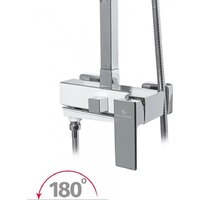 Душевая система  Grocenberg GB7008 (белый хром) - Превью изображения №5 — Интернет-магазин samo.by