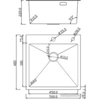 Кухонная мойка Roxen Simple 560220-50B PVD графит (с коландером и дозатором) - Превью изображения №12 — Интернет-магазин samo.by