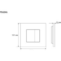 Панель смыва Grossman Pragma 800.Т1.03.110.110 (хром матовый) - Превью изображения №5 — Интернет-магазин samo.by