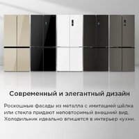 Четырёхдверный холодильник MAUNFELD MFF190NFDSX - Превью изображения №32 — Интернет-магазин samo.by