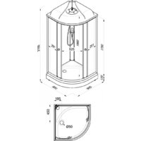 Душевая кабина Niagara Light L90/17 90х90х215 - Превью изображения №6 — Интернет-магазин samo.by
