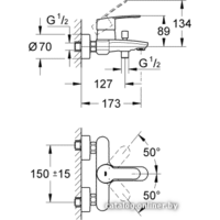 Смеситель Grohe Eurostyle Cosmopolitan 33591002 - Превью изображения №2 — Интернет-магазин samo.by