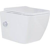 Унитаз подвесной Roxen Cube bidet в комплекте с инсталляцией StounFix Dual Fresh 6 в 1 968439 (кнопка: сатин) - Превью изображения №3 — Интернет-магазин samo.by