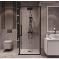 Душевой уголок Grossman Cosmo 100x100x195 300.K33.02.1010.21.00 (черный матовый/прозрачное стекло) - Превью изображения №9 — Интернет-магазин samo.by