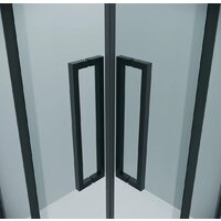 Душевой уголок Grossman Cosmo 100x100x195 300.K33.02.1010.21.00 (черный матовый/прозрачное стекло) - Превью изображения №3 — Интернет-магазин samo.by