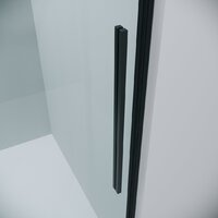 Душевая дверь Grossman Galaxy 140x195 100.K33.01.140.21.00 (черный матовый/стекло прозрачное) - Превью изображения №3 — Интернет-магазин samo.by
