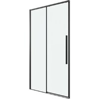 Душевая дверь Grossman Galaxy 140x195 100.K33.01.140.21.00 (черный матовый/стекло прозрачное) - Превью изображения №2 — Интернет-магазин samo.by