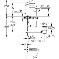 Смеситель Grohe Essence New S-Size [23591001] - Превью изображения №2 — Интернет-магазин samo.by