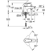 Смеситель Grohe Bauedge 23562001 - Превью изображения №4 — Интернет-магазин samo.by