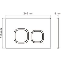 Инсталляция для унитаза Roxen StounFix Dual Fresh 966444 - Превью изображения №9 — Интернет-магазин samo.by