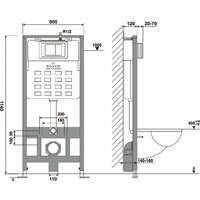 Инсталляция для унитаза Roxen StounFix Dual Fresh 966444 - Превью изображения №10 — Интернет-магазин samo.by