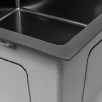 Кухонная мойка ARFEKA ECO AR 450*450 BLACK PVD NANO DECOR - Превью изображения №5 — Интернет-магазин samo.by