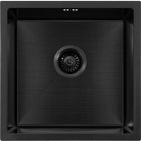 Кухонная мойка ARFEKA ECO AR 450*450 BLACK PVD NANO DECOR - Превью изображения №2 — Интернет-магазин samo.by