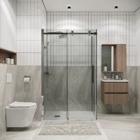 Душевой уголок Grossman Classic 100x90x195 120.K33.04.1090.10.00 (хром/прозрачное стекло) - Превью изображения №7 — Интернет-магазин samo.by