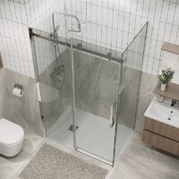 Душевой уголок Grossman Classic 100x90x195 120.K33.04.1090.10.00 (хром/прозрачное стекло) - Превью изображения №8 — Интернет-магазин samo.by