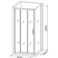 Душевой уголок Roxen Prima 55030-90 90х90 - Превью изображения №11 — Интернет-магазин samo.by