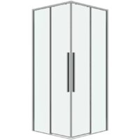 Душевая дверь Grossman Galaxy 80x195 1/2.K33.01.80.10.00 (хром/прозрачное стекло) - Превью изображения №2 — Интернет-магазин samo.by