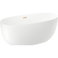 Ванна Wellsee Éclatant 159x74 231301004 (отдельностоящая ванна белый глянец, экран, ножки, сифон-автомат золото) - Превью изображения №2 — Интернет-магазин samo.by