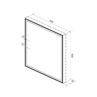  Wellsee Зеркало с фронтальной LED-подсветкой 7 Rays' Spectrum 172201140, 50 х 60 см (с сенсором и регулировкой яркости освещения) - Превью изображения №9 — Интернет-магазин samo.by