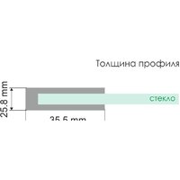 Душевая дверь Wasserkraft Weser 78F04 - Превью изображения №3 — Интернет-магазин samo.by