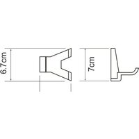 Крючок для ванны Wasserkraft Lopau K-6023D - Превью изображения №4 — Интернет-магазин samo.by