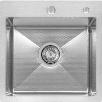 Кухонная мойка ARFEKA ECO AR 450*450 SATIN DECOR (настольная) - Превью изображения №2 — Интернет-магазин samo.by