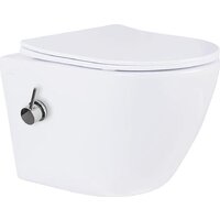 Унитаз подвесной Roxen Antares Bidet в комплекте с инсталляцией StounFix Dual Fresh 6 в 1 868587 (кнопка: сатин матовая) - Превью изображения №4 — Интернет-магазин samo.by