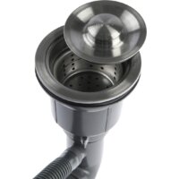 Кухонная мойка Roxen Simple 560220-55B PVD графит (с коландером и дозатором) - Превью изображения №10 — Интернет-магазин samo.by