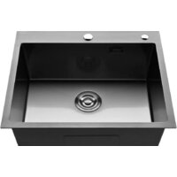 Кухонная мойка Roxen Simple 560220-55B PVD графит (с коландером и дозатором) - Превью изображения №4 — Интернет-магазин samo.by