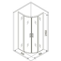 Душевой уголок Roxen Doha 55080-90 90х90 - Превью изображения №10 — Интернет-магазин samo.by