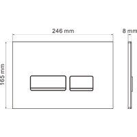 Унитаз подвесной Roxen Royal Matt в комплекте с инсталляцией StounFix Dual Fresh 6 в 1 968291 (кнопка: белый/хром) - Превью изображения №17 — Интернет-магазин samo.by