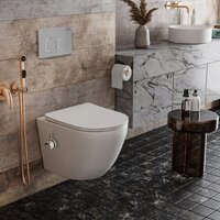 Унитаз подвесной Roxen Antares Bidet в комплекте с инсталляцией StounFix Dual Fresh 6 в 1 947524 (кнопка: хром матовый) - Превью изображения №11 — Интернет-магазин samo.by
