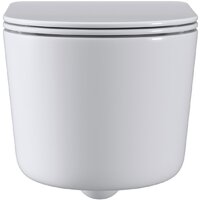 Унитаз подвесной Roxen Simple compact в комплекте с инсталляцией StounFix Dual Fresh 6 в 1 968486 (кнопка: сатин) - Превью изображения №5 — Интернет-магазин samo.by