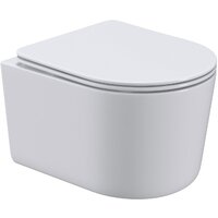 Унитаз подвесной Roxen Simple compact в комплекте с инсталляцией StounFix Dual Fresh 6 в 1 968486 (кнопка: сатин) - Превью изображения №3 — Интернет-магазин samo.by