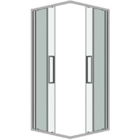Душевой уголок Grossman Cosmo 100x100x195 300.K33.02.1010.10.00 (хром/прозрачное стекло) - Превью изображения №2 — Интернет-магазин samo.by