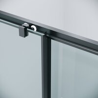 Душевой уголок Grossman Cosmo 130x80x195 120.K33.02.1380.21.00 (черный матовый/стекло прозрачное) - Превью изображения №3 — Интернет-магазин samo.by