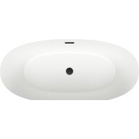 Ванна Wellsee Éclatant 159x74 231301003 (отдельностоящая ванна белый глянец, экран, ножки, сифон-автомат матовый черный) - Превью изображения №4 — Интернет-магазин samo.by
