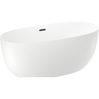 Ванна Wellsee Éclatant 159x74 231301003 (отдельностоящая ванна белый глянец, экран, ножки, сифон-автомат матовый черный) - Превью изображения №2 — Интернет-магазин samo.by