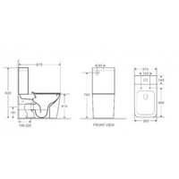 Унитаз напольный WeltWasser Gelbach 001 XL MT-BL (черный матовый) - Превью изображения №2 — Интернет-магазин samo.by