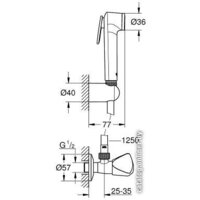 Гигиенический душ Grohe Tempesta-F Trigger Spray 30 [27514001] - Превью изображения №2 — Интернет-магазин samo.by