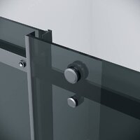 Душевой уголок Grossman Classic 100x90x195 120.K33.04.1090.21.10 (черный матовый/тонированно стекло) - Превью изображения №7 — Интернет-магазин samo.by