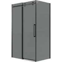 Grossman Classic 100x90x195 120.K33.04.1090.21.10 (черный матовый/тонированно стекло)