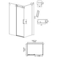 Душевой уголок Grossman Classic 100x90x195 120.K33.04.1090.21.10 (черный матовый/тонированно стекло) - Превью изображения №10 — Интернет-магазин samo.by
