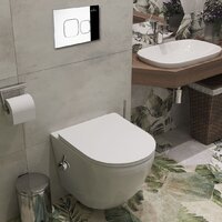 Унитаз подвесной Roxen Antares Bidet в комплекте с инсталляцией StounFix Dual Fresh 6 в 1 942567 (кнопка: хром глянец) - Превью изображения №9 — Интернет-магазин samo.by